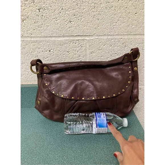 Lucky Brand Leather Lamb Skin Brown Bag Purse - Picture 11 of 17
